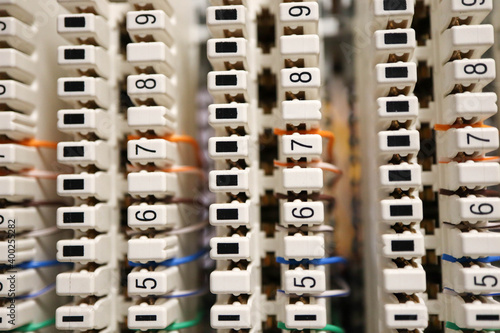 telecom quick connect punchdown blocks with colorful solid copper twisted pair wire