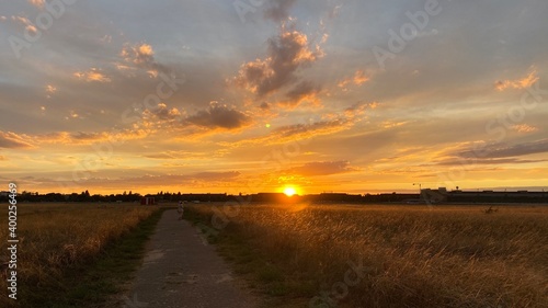sunset in Tempelhofer Feld