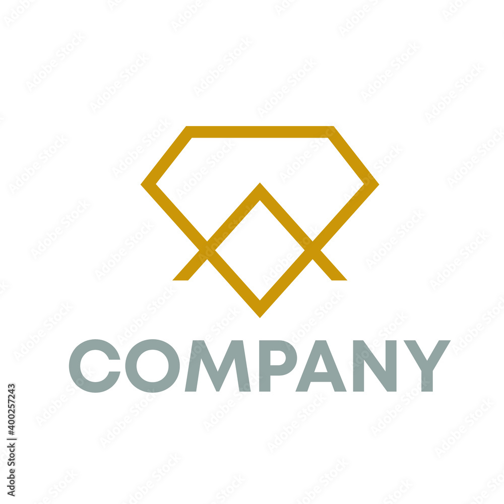 Fototapeta premium diamond logo