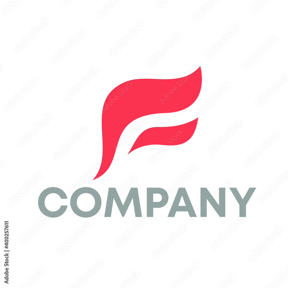 letter F logo letter F logo