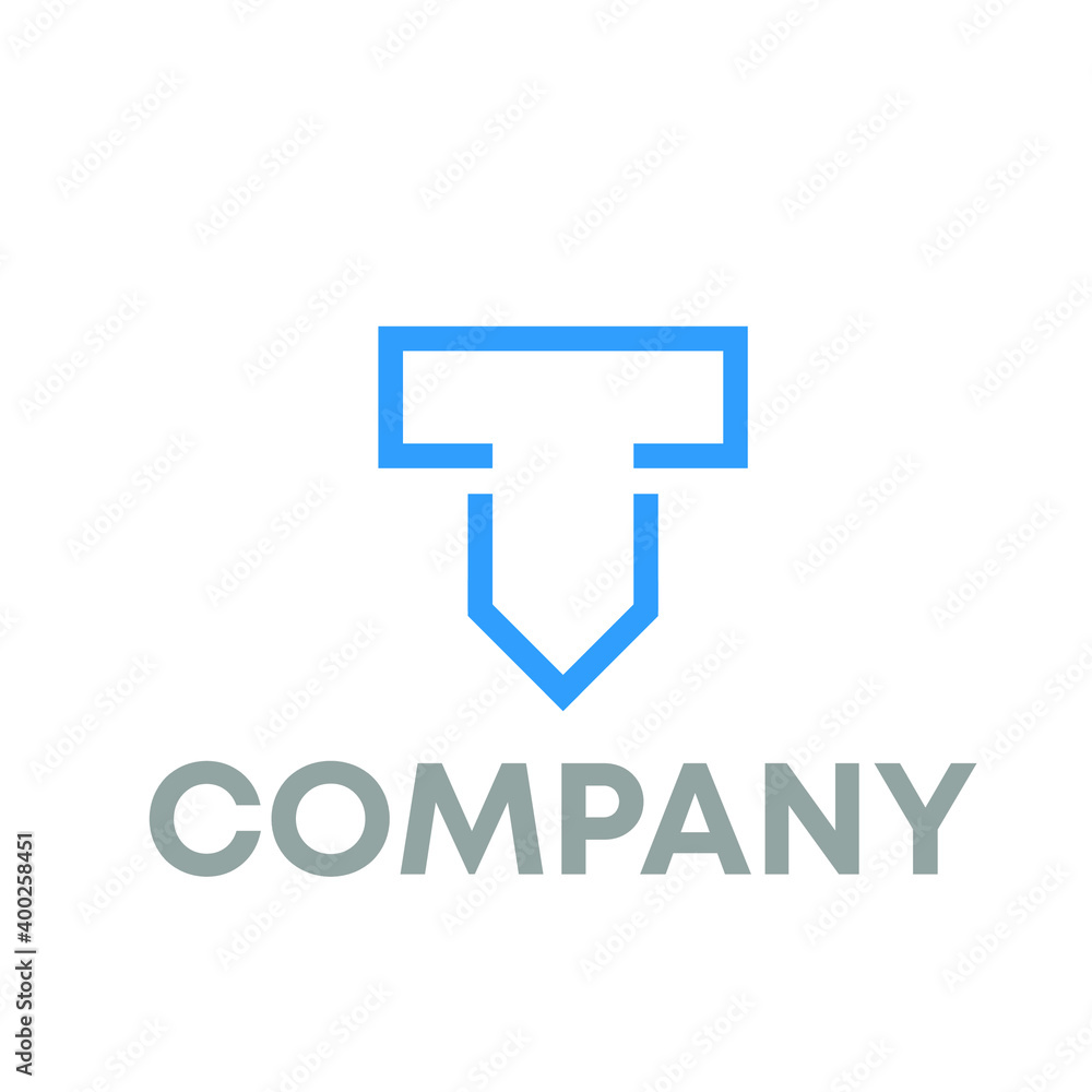 letter T logo letter T logo