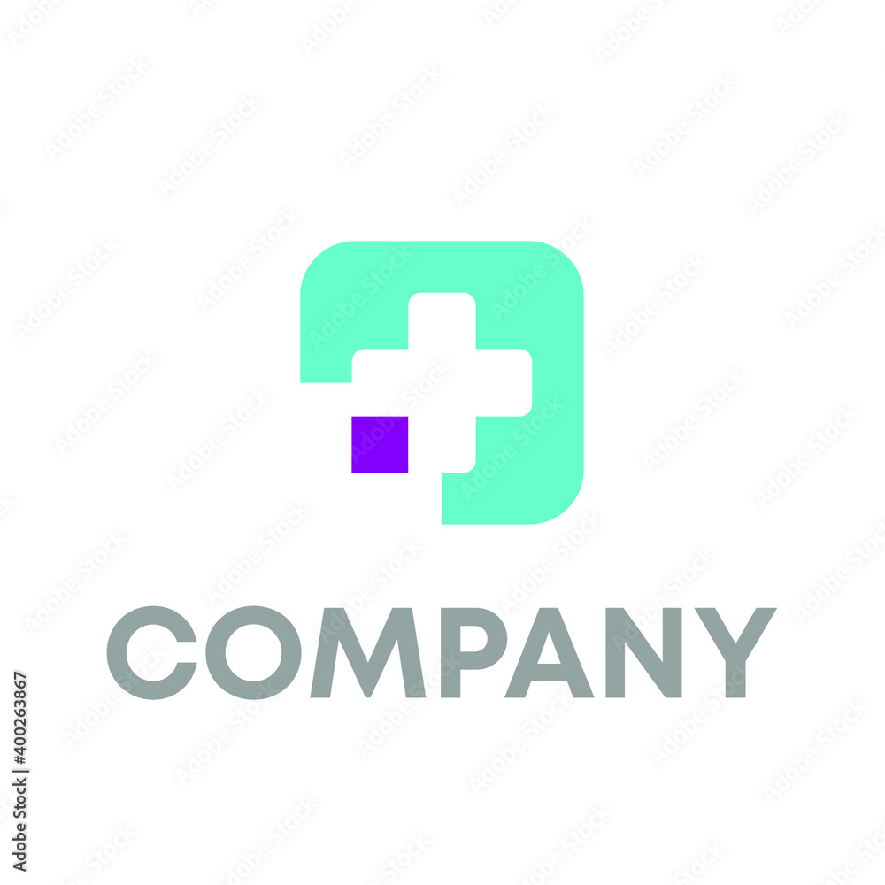 Obraz premium cross medical logo