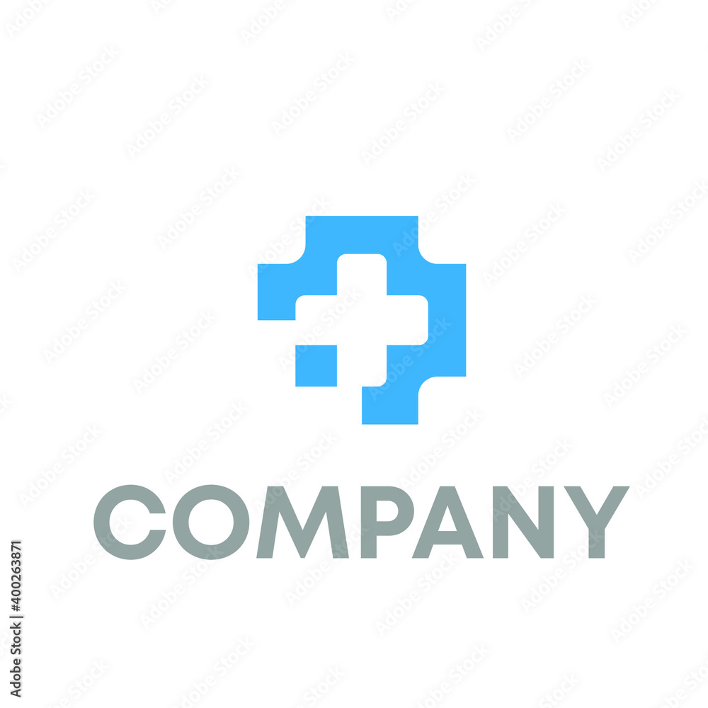 Fototapeta premium cross medical logo