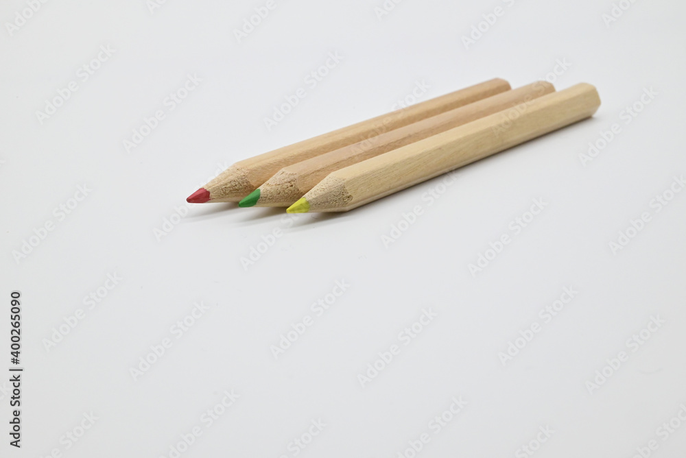 Obraz premium three color pencils