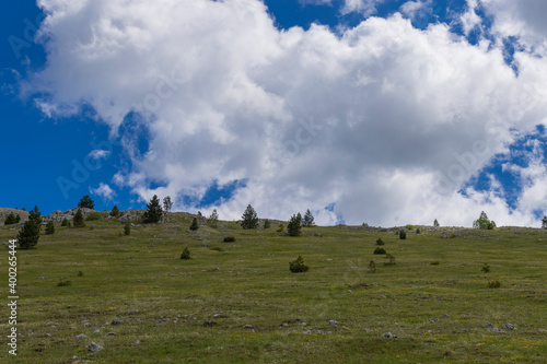 Mountain landscape with clouds © Amer