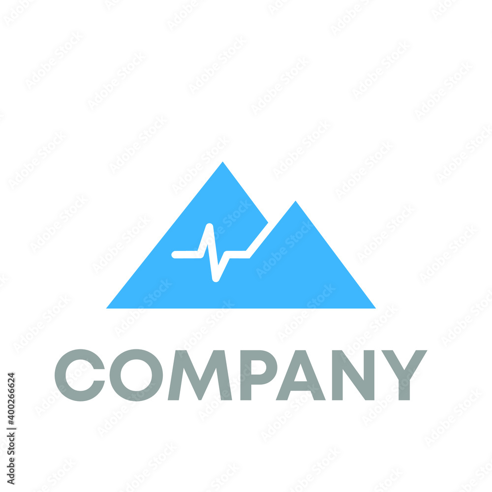 mountain pulse Logo Design mountain pulse Logo Design