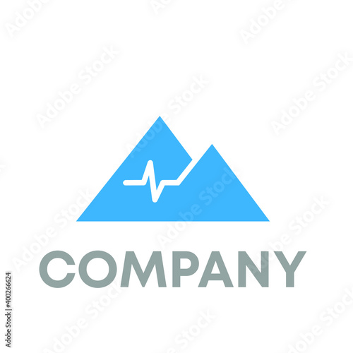 mountain pulse Logo Design 