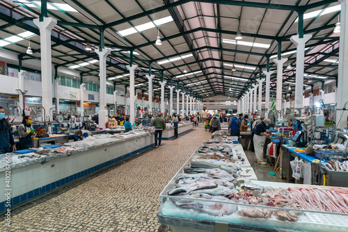 view of the Livramento Market in Setubal photo