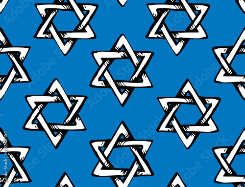 Jewish holiday symbol. Vector drawing