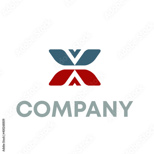 Modern creative VX Logo Design and template 