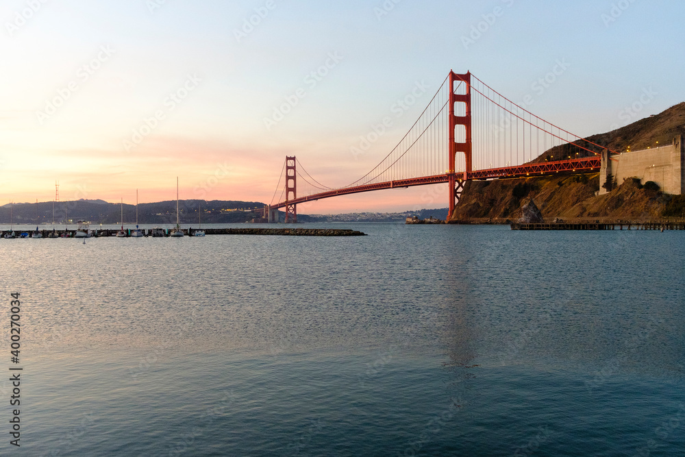 USA, California, San Francisco, Golden Gate Bridge at sunset USA, California, San Francisco, Golden Gate Bridge at sunset