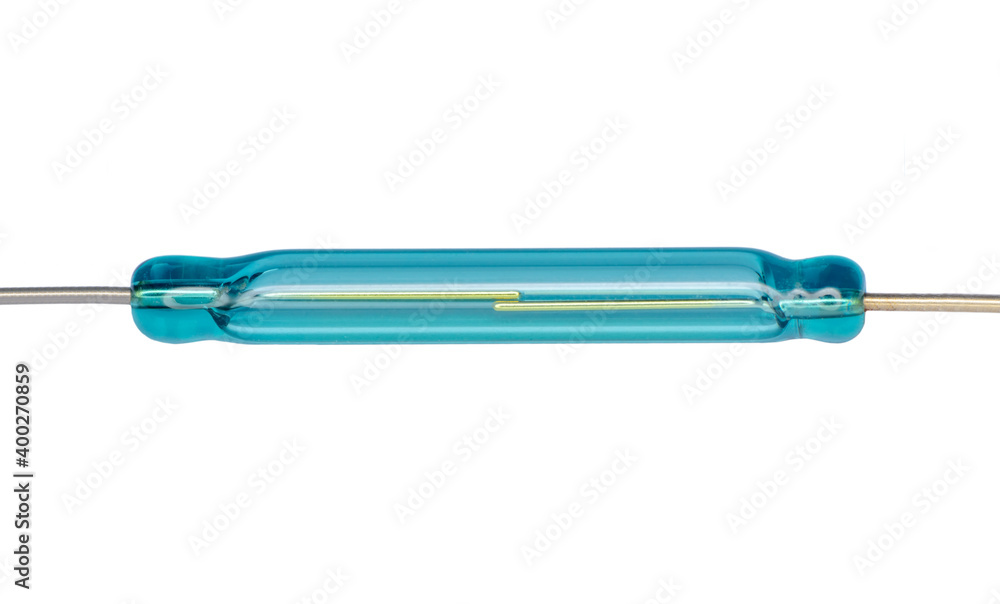 magnetic reed switch – Stock Image magnetic reed switch – Stock Image