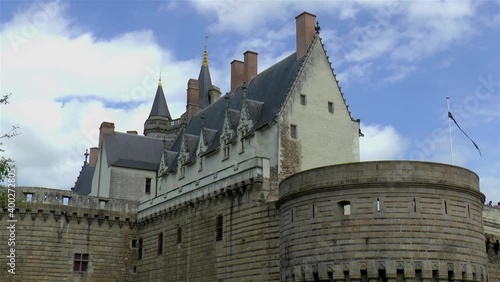 Castle of the Dukes of Brittany, Château des ducs de Bretagne, in Nantes, France. photo