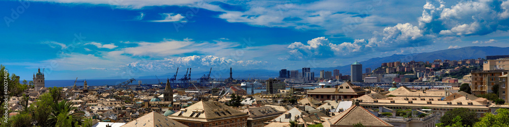 Obraz premium Panorama of Genova, Italy