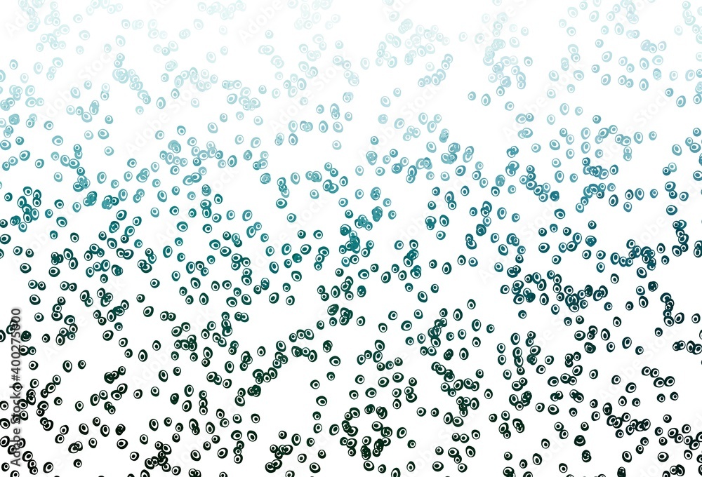 Light Green vector pattern with spheres.