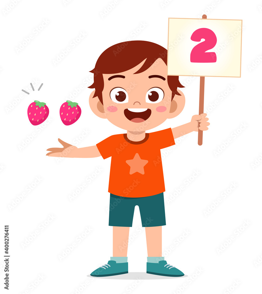cute little kid boy study math number count fruit cute little kid boy study math number count fruit