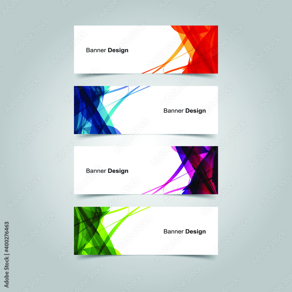 Fototapeta premium Vector Abstract banner web template