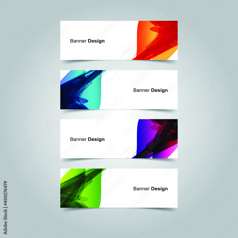 Fototapeta premium Vector Abstract banner web template