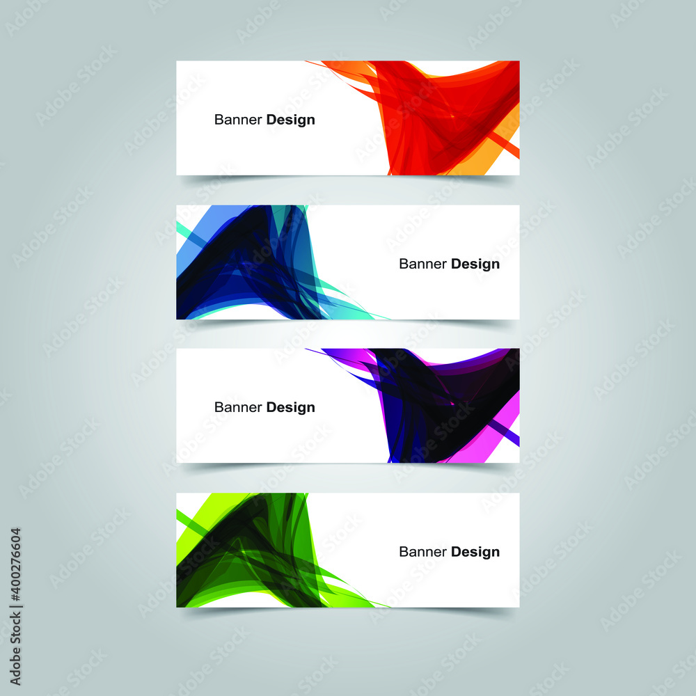 Naklejka premium Vector Abstract banner web template