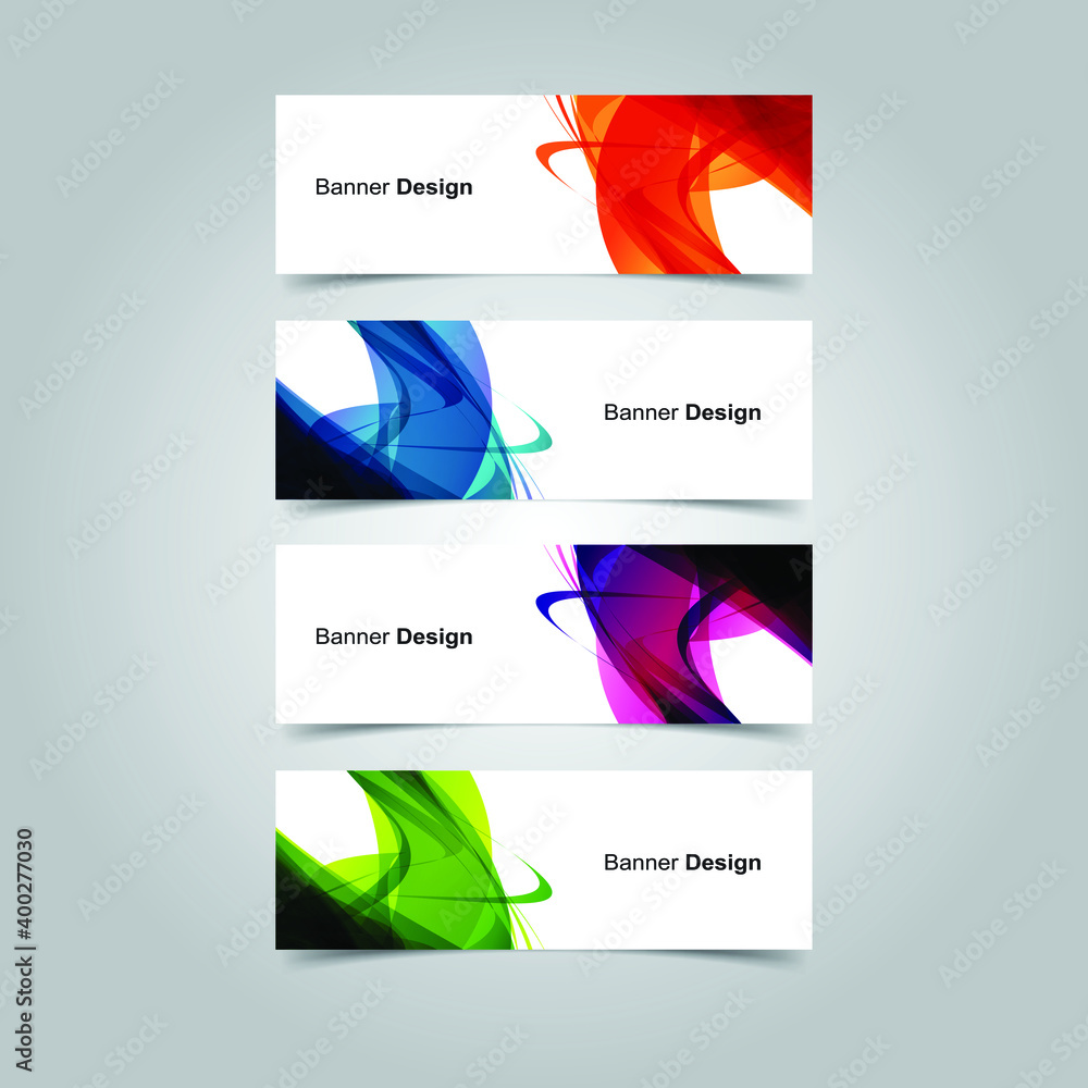 Fototapeta premium Vector Abstract banner web template