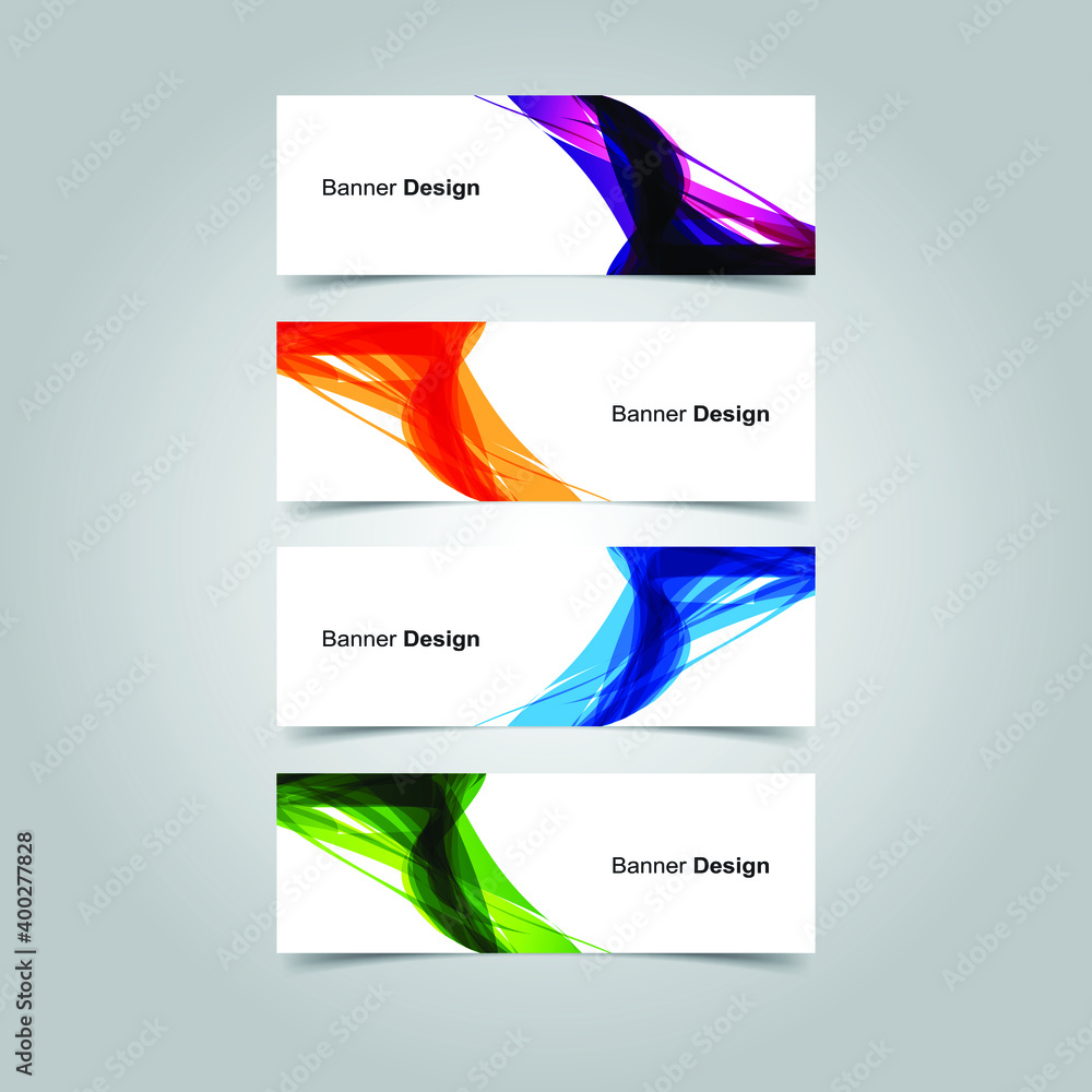 Fototapeta premium Vector Abstract banner web template