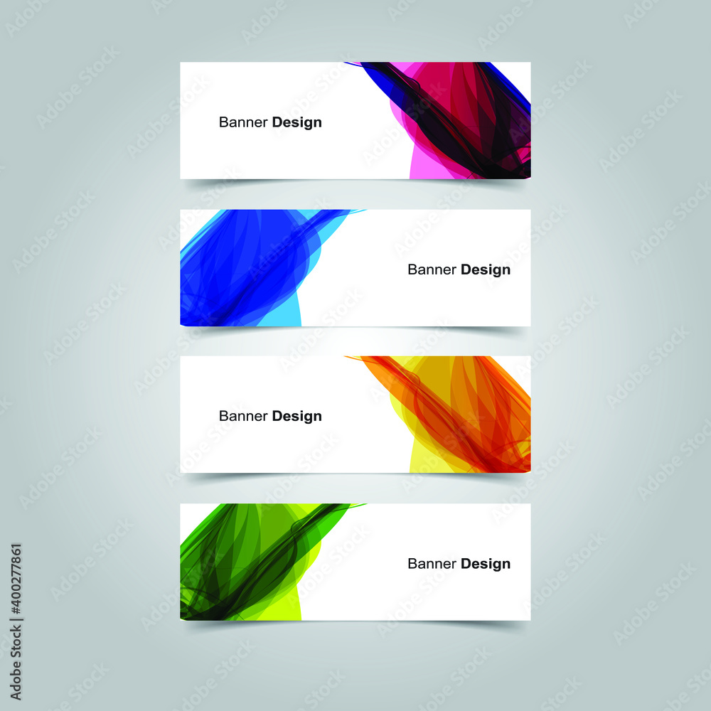 Fototapeta premium Vector Abstract banner web template