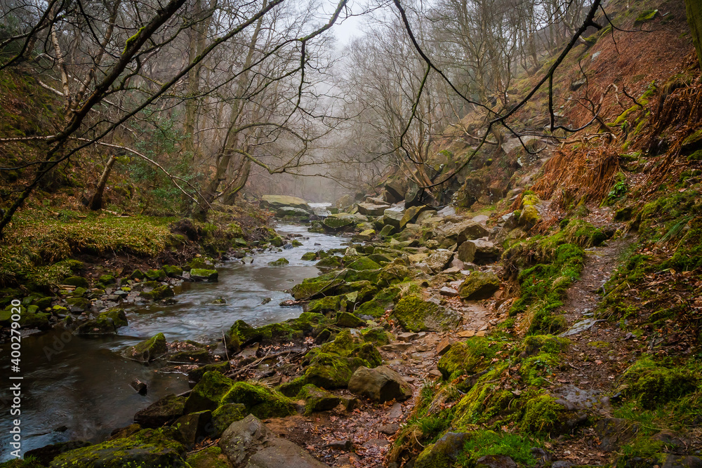 River landscape in North York Moors National Park, Yorkshire, United Kingdom River landscape in North York Moors National Park, Yorkshire, United Kingdom