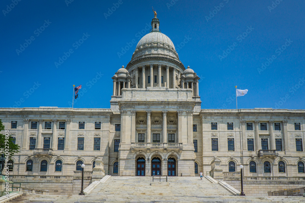 Rhode Island State Capitol in Providence is one of the biggest in the US, while RI is the smallest state