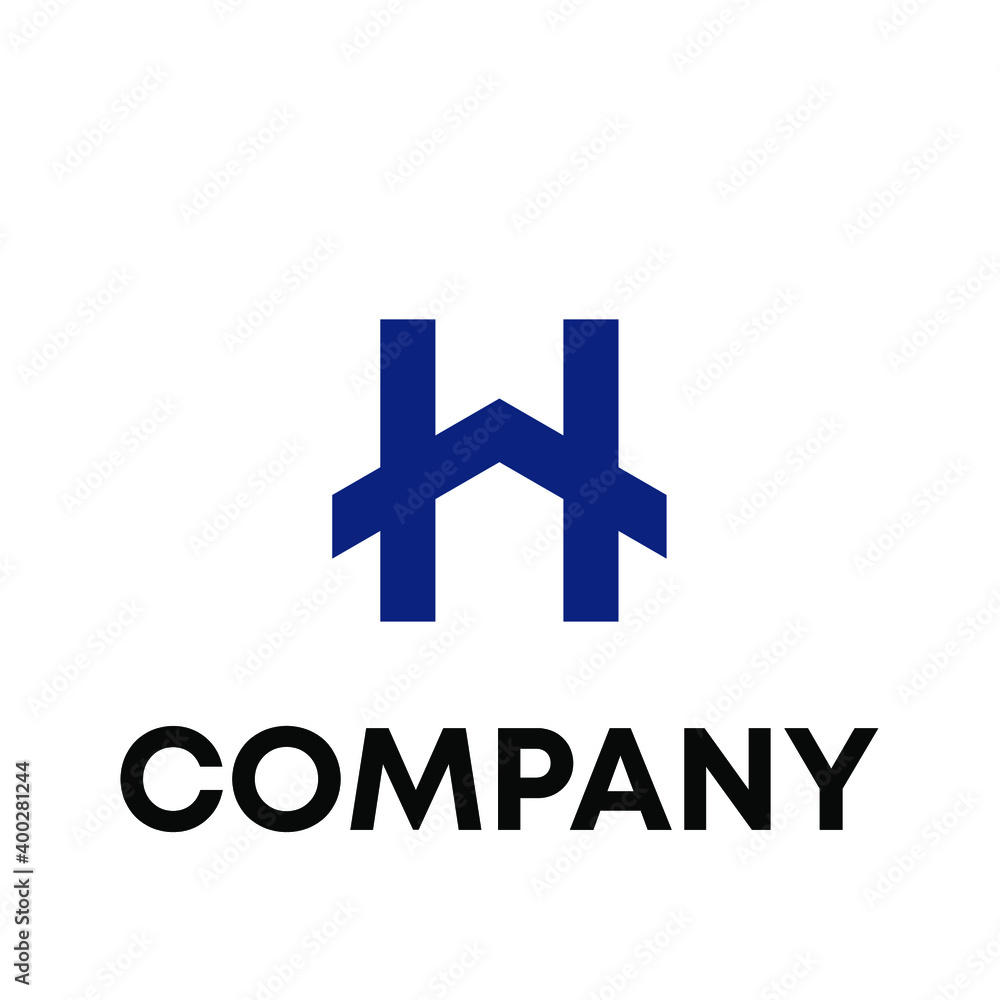 Obraz premium H home logo