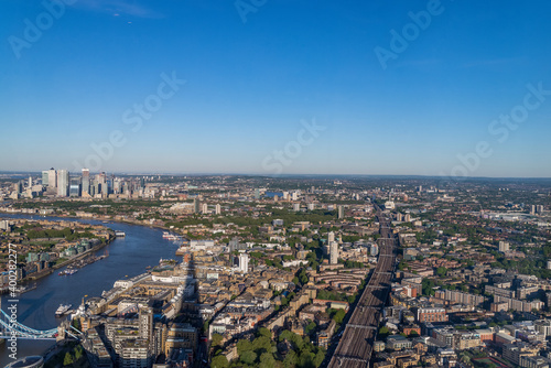 London in 2019 summer. View from the Shard. 