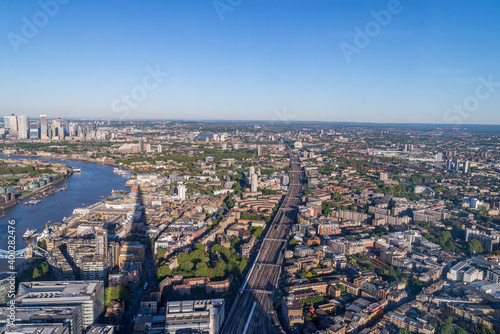 London in 2019 summer. View from the Shard.  © ZoPhotos