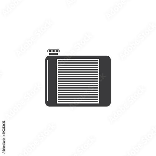 car radiator icon vector illustration design template