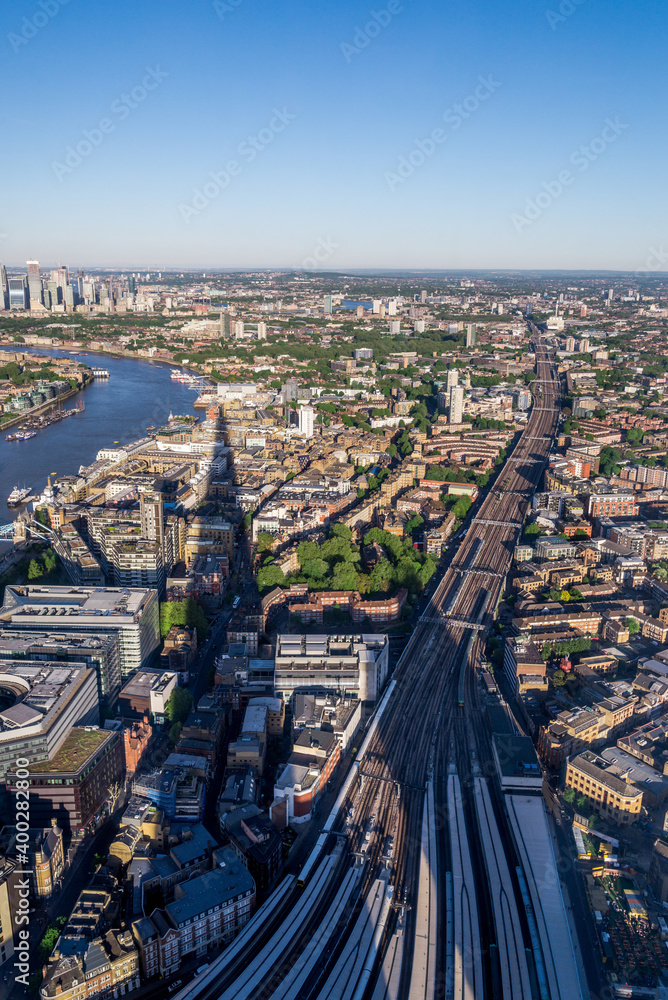 London in 2019 summer. View from the Shard. 