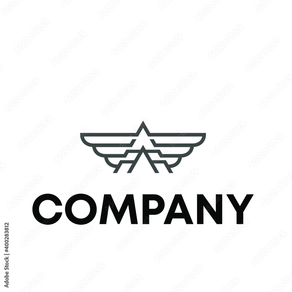 Obraz premium wings logo