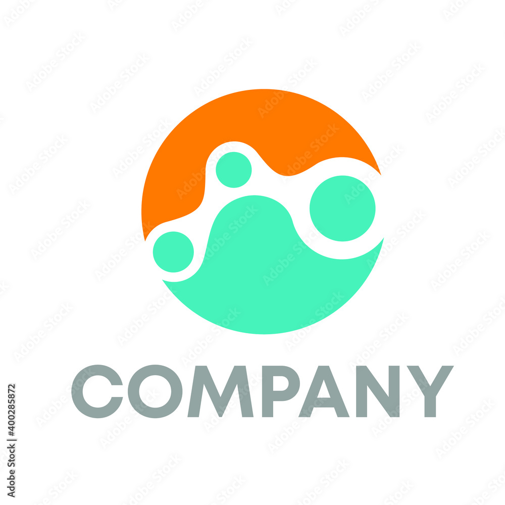 Fototapeta premium molecule logo