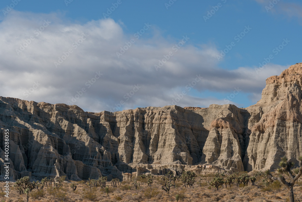 Fototapeta premium Clouds over Redrock Canyon State Park, Cantil California