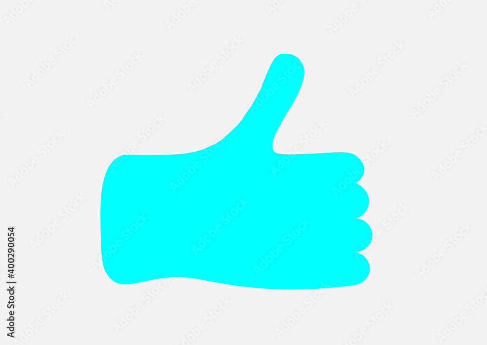 Dislike sign manually. Vector illustration Dislike sign manually. Vector illustration