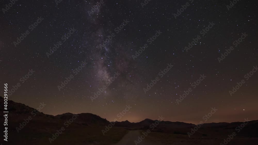 Milky way and mars on the way Milky way and mars on the way