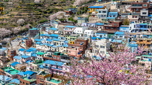 Gamcheon Culture Village,Busan, South Korea. The area is known for its steep streets, twisting alleys, and brightly painted houses.  © JHVEPhoto