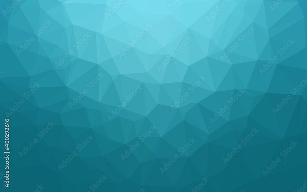 Light BLUE vector triangle mosaic cover. Light BLUE vector triangle mosaic cover.