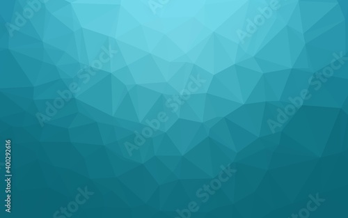 Fototapeta Naklejka Na Ścianę i Meble -  Light BLUE vector triangle mosaic cover.