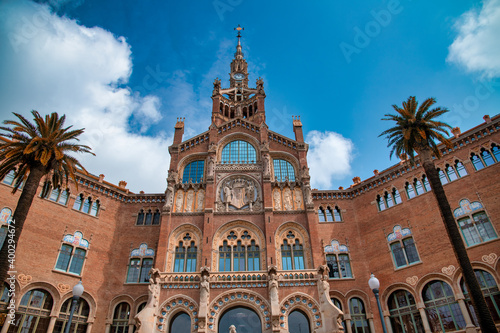 Canvas Print Hospital of the Holy Cross and Saint Paul, (Hospital de la Santa Creu i de Sant