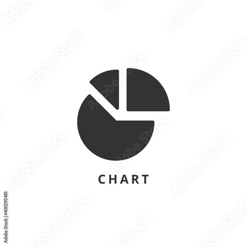 chart icon vector illustration. chart icon glyph design.