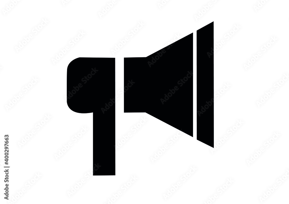 black and white megaphone black and white megaphone