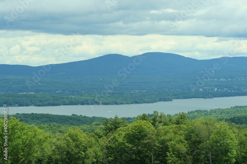 Mountain and lake landscape