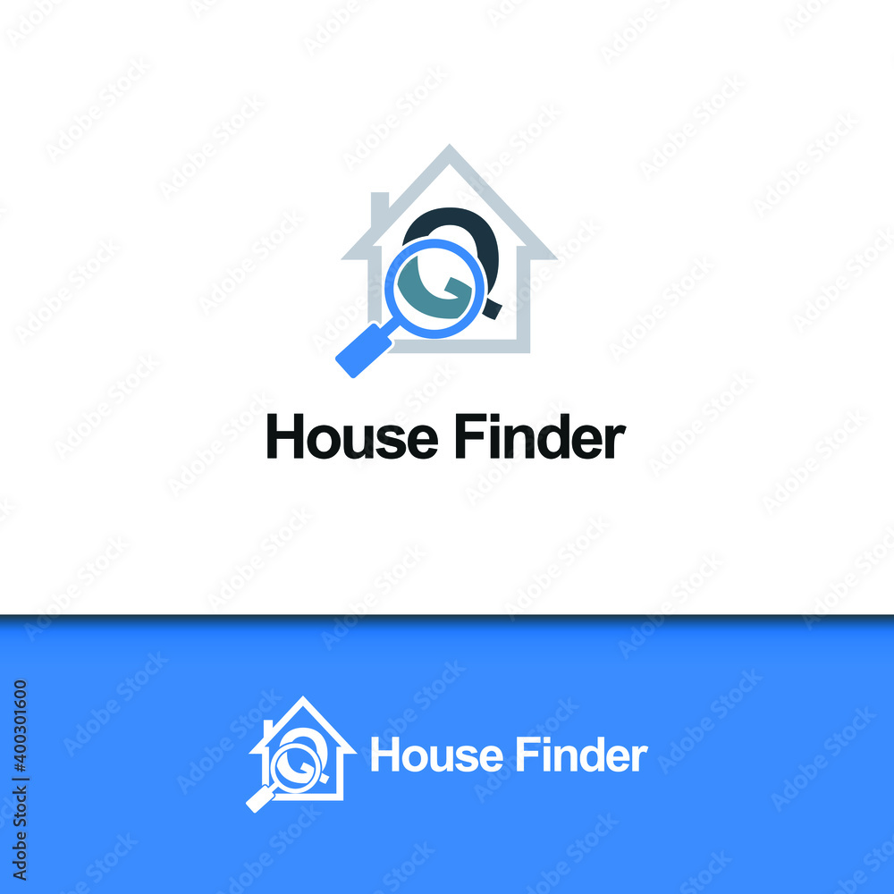 Fototapeta premium Letter Q for house, home, apartment, and real estate finder search icon logo vector template design