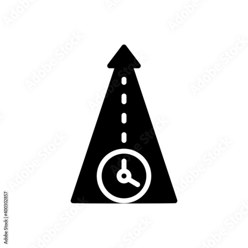 Black solid icon for future
