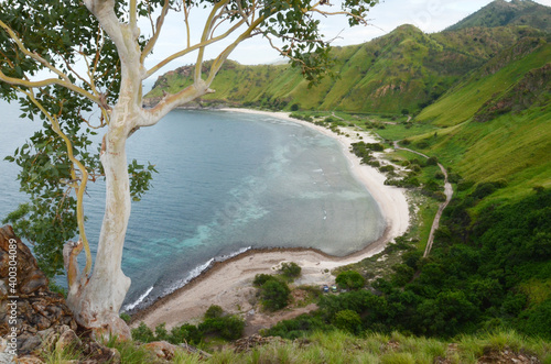 Exotic hills and beaches of Fatucama promontory in Dili, Timor Leste photo