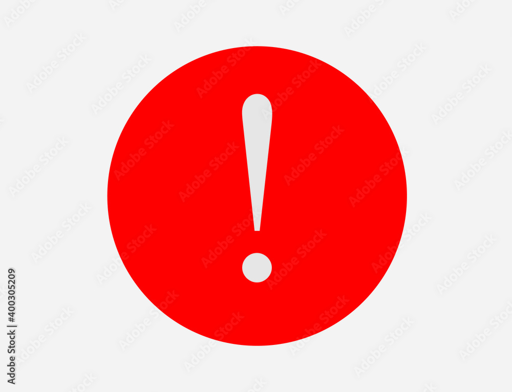 Exclamation warning. Vector illustration Exclamation warning. Vector illustration