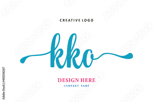 KKO lettering logo is simple, easy to understand and authoritative